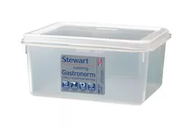 Stewart Polypropylene Gastronorm Container & Lid GN 1/2 - 15cm Deep Stewart Polypropylene Gastronorm Container & Lid GN 1/2 - 15cm Deep