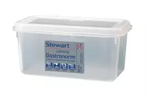 Stewart Polypropylene Gastronorm Container & Lid GN 1/3 - 15cm Deep