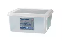 Stewart Polypropylene Gastronorm Container & Lid GN 2/3 - 15cm Deep
