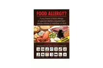 A5 Food Allergen Warning Notice Vinyl Sticker