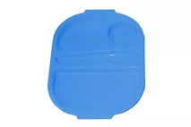 Harfield Blue Polycarbonate Small Meal Tray 28x23cm (11x9") Harfield Blue Polycarbonate Small Meal Tray 28x23cm (11x9")