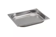 GenWare Stainless Steel Gastronorm GN 1/2 - 4cm Deep GenWare Stainless Steel Gastronorm GN 1/2 - 4cm Deep