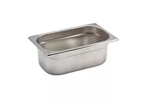 GenWare Stainless Steel Gastronorm GN 1/4 - 10cm Deep GenWare Stainless Steel Gastronorm GN 1/4 - 10cm Deep