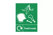 Food Waste Recycling Sign 20x15cm (8x6")