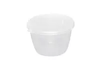 Plastic Pudding Bowl & Lid 150ml (5.27oz)