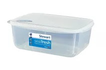 Stewart Clear Plastic Rectangular Food Container 3.75ltr (126.8oz) Stewart Clear Plastic Rectangular Food Container 3.75ltr (126.8oz)