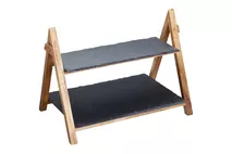 Artesà Slate and Wood 2 Tier Serving Stand 40x25x30cm (15.6x9.75x12") Artesà Slate and Wood 2 Tier Serving Stand 40x25x30cm (15.6x9.75x12")