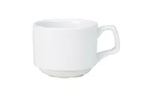 GenWare White Porcelain Stacking Cup 200ml (7oz) GenWare White Porcelain Stacking Cup 200ml (7oz)