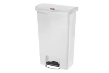 Rubbermaid White Front Step On Container 50ltr (11gal) Rubbermaid White Front Step On Container 50ltr (11gal)