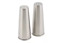 GenWare Stainless Steel Conical Salt and Pepper Shaker Set 12cm (4.7") GenWare Stainless Steel Conical Salt and Pepper Shaker Set 12cm (4.7")