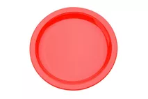 Harfield Red Polycarbonate Rimmed Plate 17cm (6.75") Harfield Red Polycarbonate Rimmed Plate 17cm (6.75")