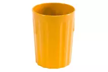 Harfield Yellow Polycarbonate Fluted Tumbler 220ml (7.7oz)