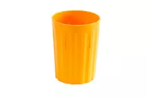 Harfield Yellow Polycarbonate Fluted Tumbler 250ml (8.7oz)