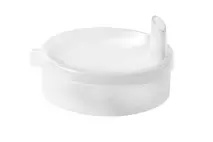 Clear Polycarbonate Wide Spout Lid for Double Handled Beaker