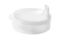 Clear Polycarbonate Wide Spout Lid for Double Handled Beaker Clear Polycarbonate Wide Spout Lid for Double Handled Beaker