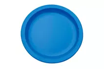 Harfield Blue Polycarbonate Rimmed Plate 17cm (6.75")