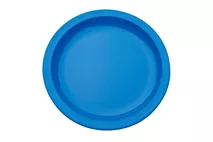 Harfield Blue Polycarbonate Rimmed Plate 17cm (6.75") Harfield Blue Polycarbonate Rimmed Plate 17cm (6.75")