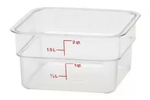 Cambro CamSquare Polycarbonate Container 1.9ltr (66oz) Cambro CamSquare Polycarbonate Container 1.9ltr (66oz)