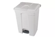 U Group White Front Step On Container 70ltr (15.4gal) U Group White Front Step On Container 70ltr (15.4gal)