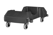 Rubbermaid Black Trolley Wheels for Slim Jim Bins Rubbermaid Black Trolley Wheels for Slim Jim Bins