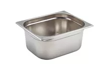 GenWare Stainless Steel Gastronorm GN 1/2 - 15cm Deep GenWare Stainless Steel Gastronorm GN 1/2 - 15cm Deep