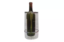 Clear Acrylic Insulated Wine Cooler 11.5cm (4.5") dia x 23cm (9") h