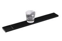 Black Plastic Bar Mat Strip 60x8cm (24x3.25") Black Plastic Bar Mat Strip 60x8cm (24x3.25")