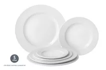Utopia Pure White Narrow Rim Plate 25.4cm (10") Utopia Pure White Narrow Rim Plate 25.4cm (10")