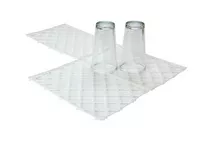 White Plastic Interlocking Glass Mat 30x20cm (12x8") White Plastic Interlocking Glass Mat 30x20cm (12x8")