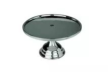 Zodiac Stainless Steel Round Footed Cake Stand 30cm (12") dia x 17.7cm (7") h