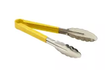 Yellow Handle Stainless Steel Serving Tongs 23cm (9")
