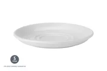 Utopia Pure White Double Well Saucer 17.5cm (7") Utopia Pure White Double Well Saucer 17.5cm (7")
