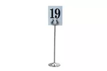 Zodiac Chrome Table Number Stand 20cm (8")