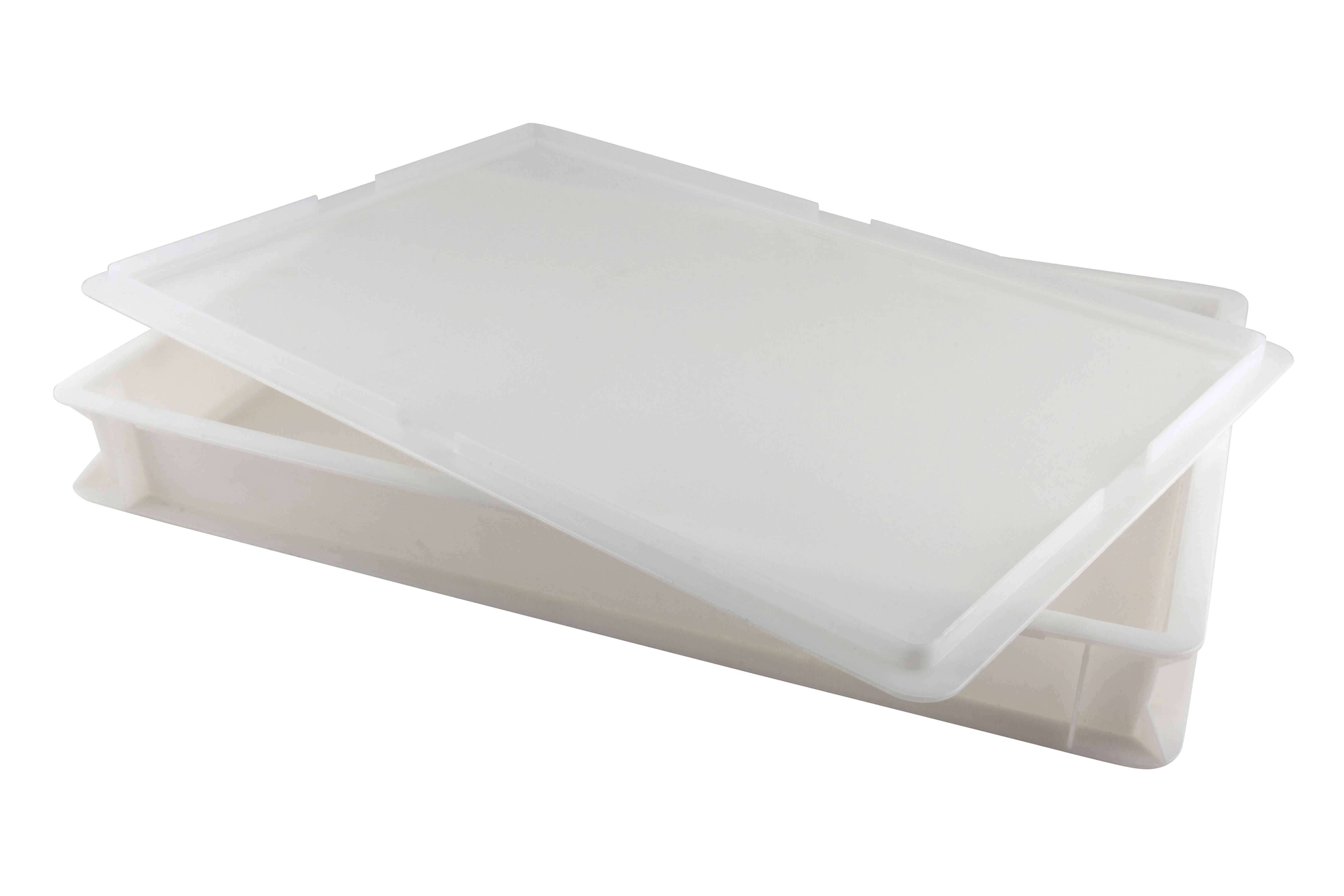 GenWare White Plastic Pizza Dough Box 14ltr (473.3oz) 1 x 1