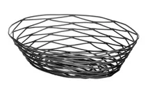 Black Birdnest Oval Basket 23x15x6cm (9x6x2") Black Birdnest Oval Basket 23x15x6cm (9x6x2")