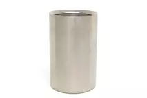 Stainless Steel Brushed Finish Insulated Wine Cooler 12cm (5") dia x 20cm (8") h