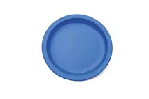 Harfield Blue Polycarbonate Rimmed Plate 23cm (9") Harfield Blue Polycarbonate Rimmed Plate 23cm (9")