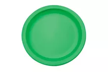 Harfield Green Polycarbonate Rimmed Plate 17cm (6.75") Harfield Green Polycarbonate Rimmed Plate 17cm (6.75")
