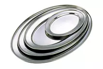 Stainless Steel Oval Flat / Platter 30cm (12")