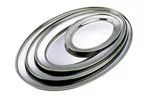 Stainless Steel Oval Flat / Platter 45cm (18") Stainless Steel Oval Flat / Platter 45cm (18")