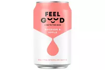 Feel Good Rhubarb and Apple Fruitful Sparkling Water