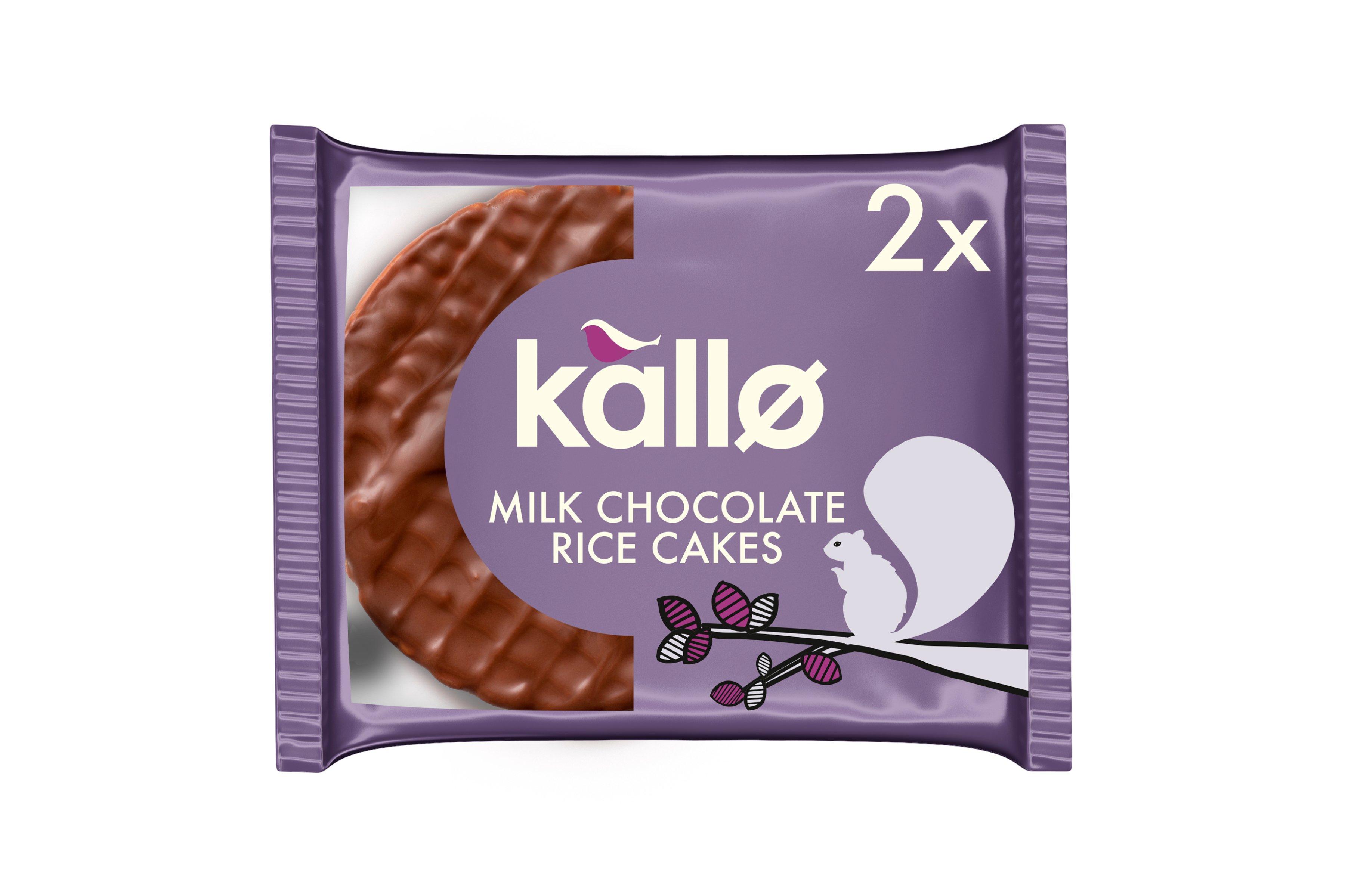 Kallo Milk Chocolate Topped Thick Rice Cakes 1 x 30