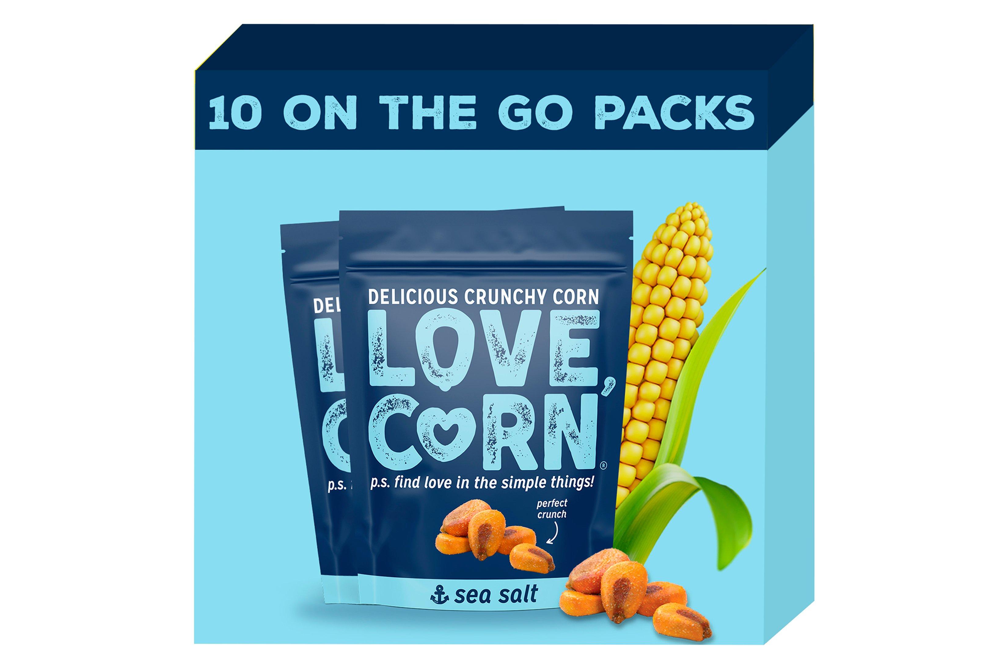 LOVE CORN Sea Salt     10 x 45g