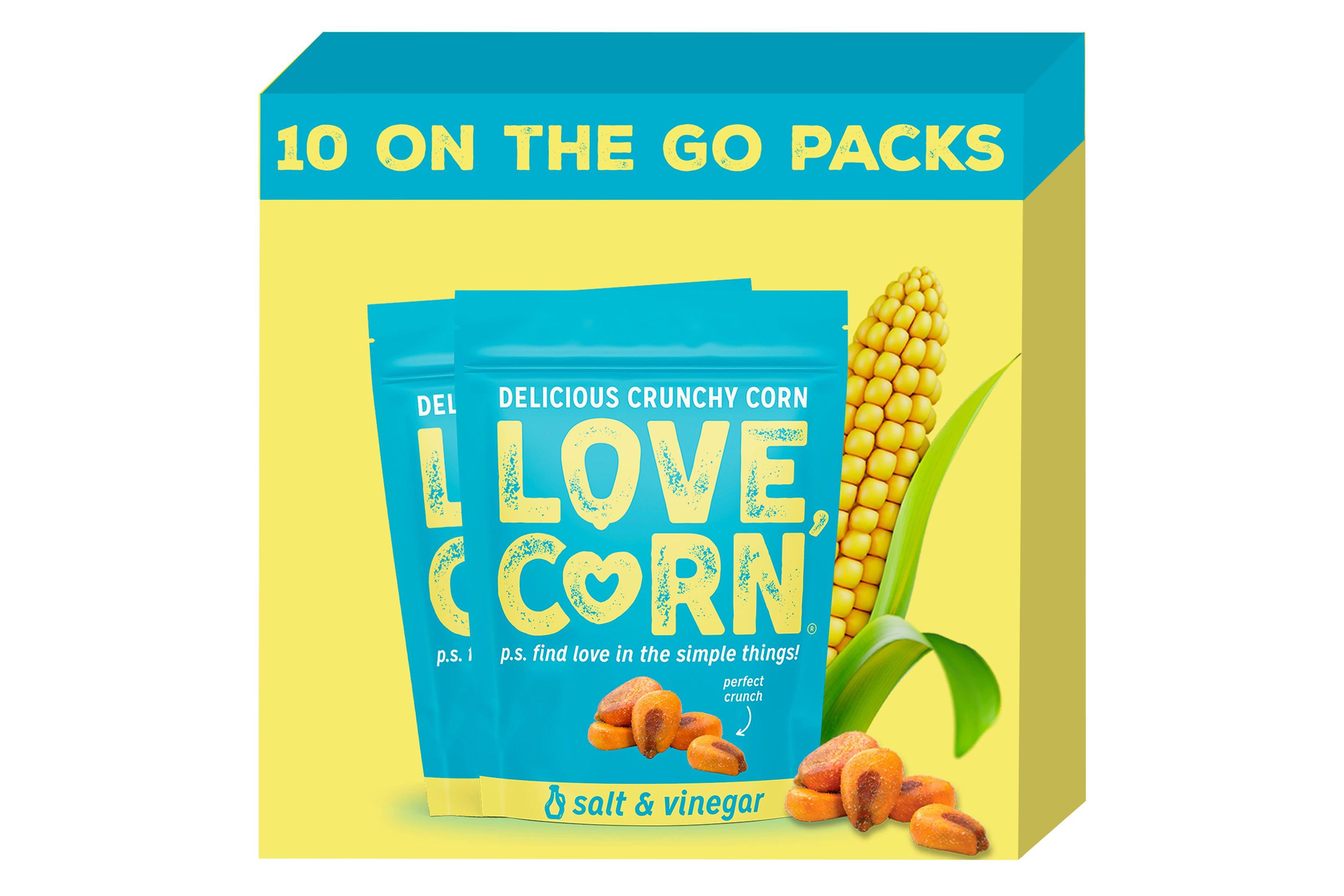 LOVE CORN Salt & Vinegar 10 x 45g