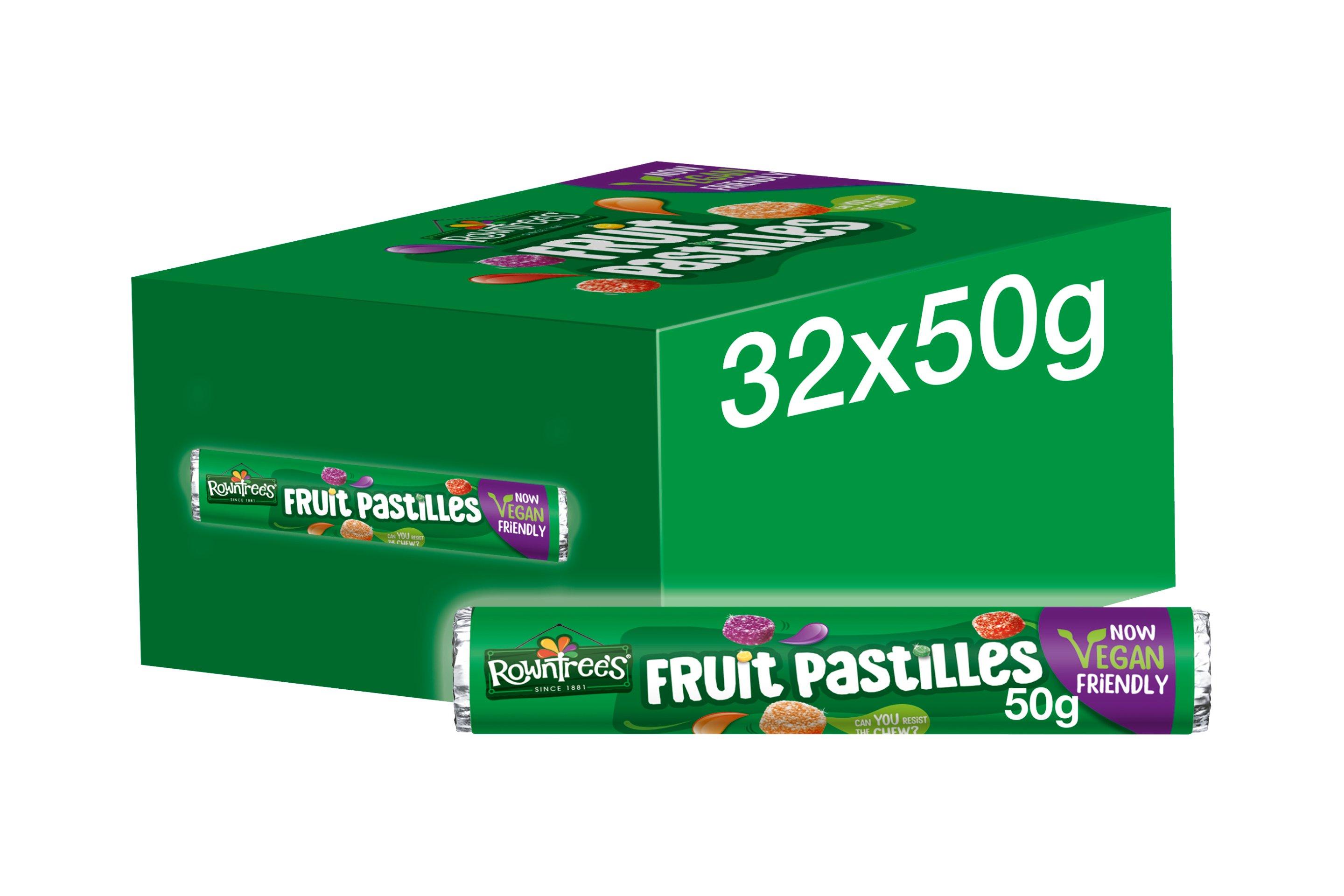 Rowntree's Fruit Pastilles Vegan Friendly Tube 32 x 50g