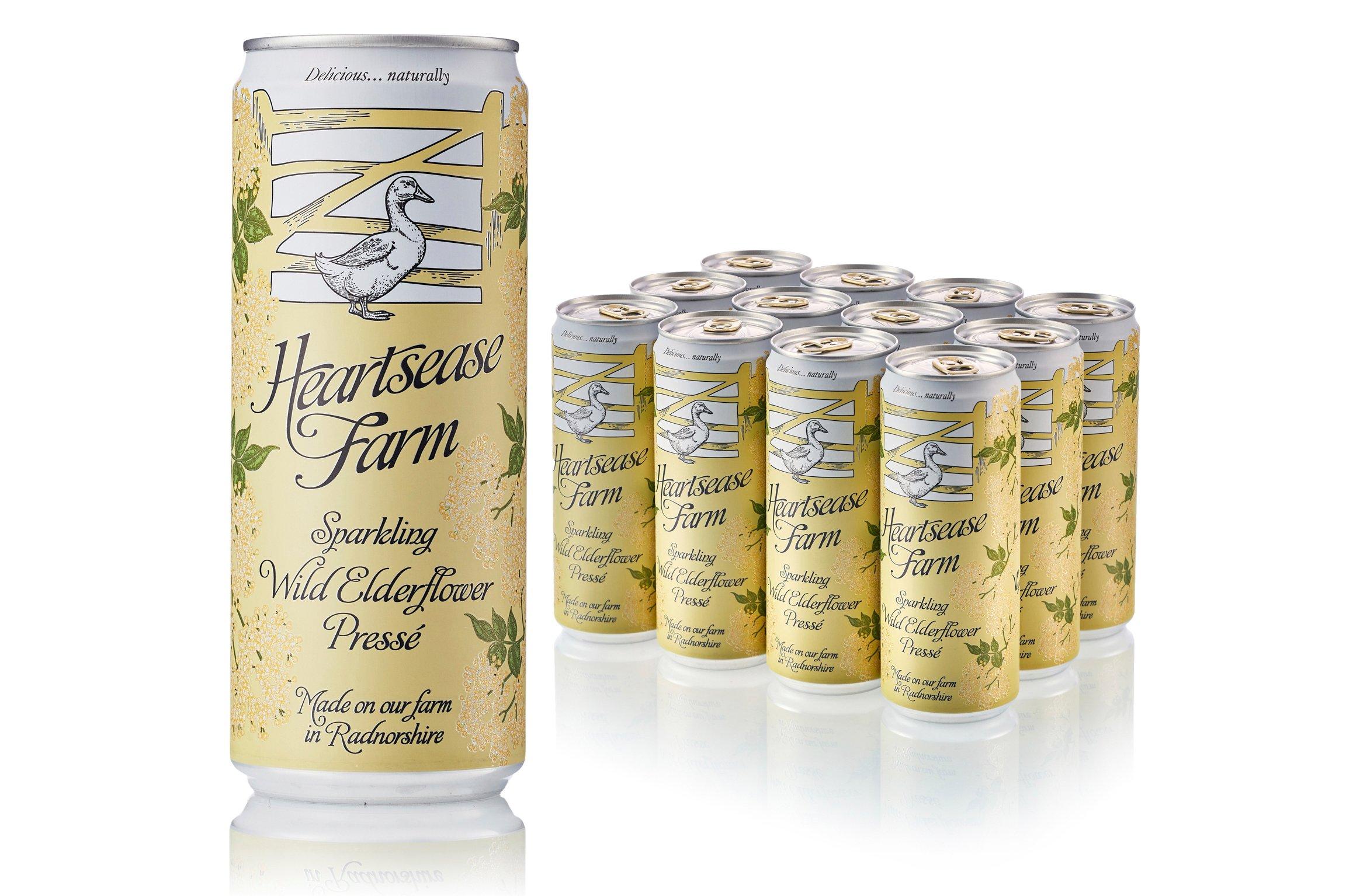 Heartsease Farm Sparkling Wild Elderflower Press? 330ml     12 x 330ml