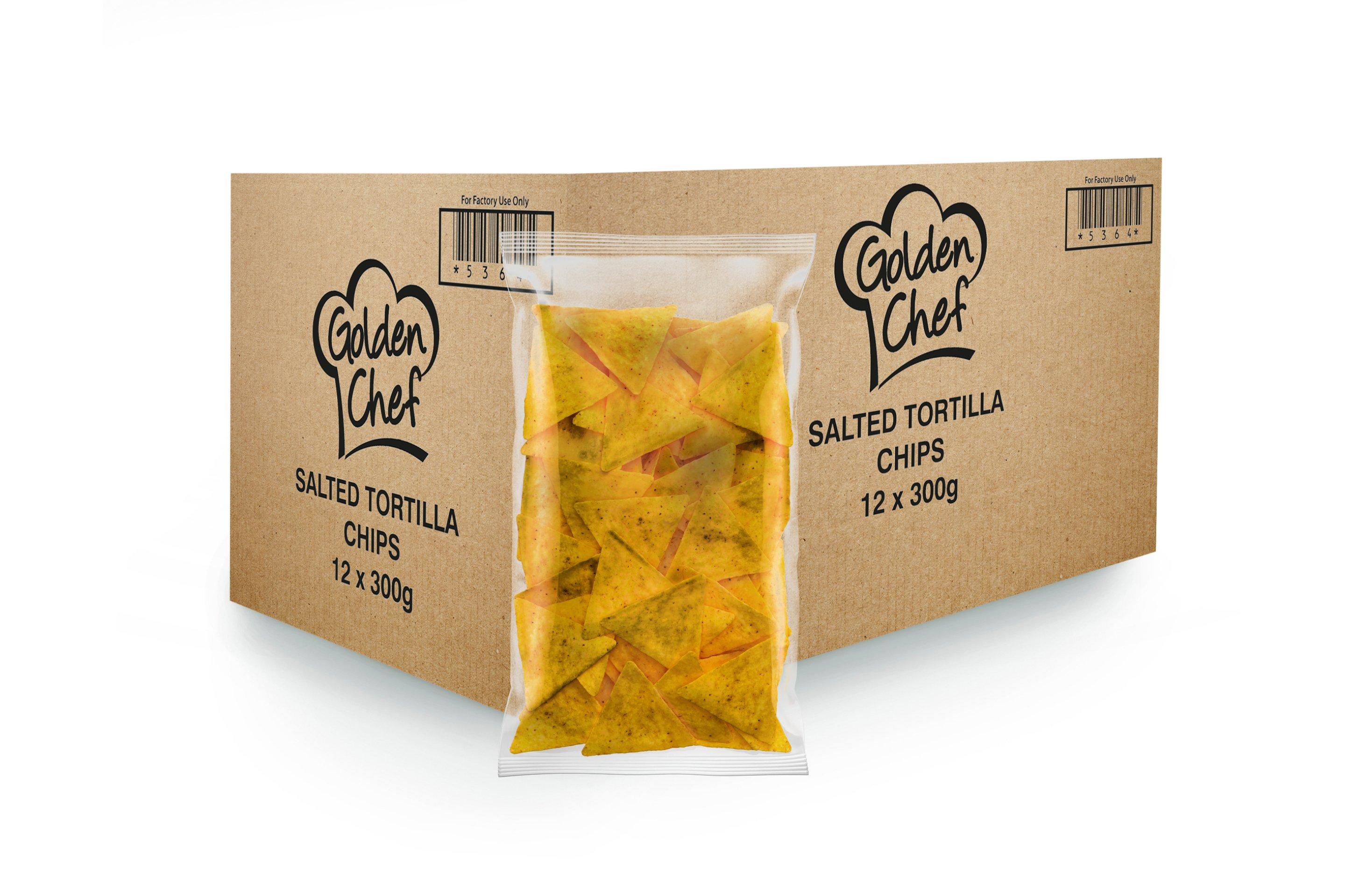 Golden Chef Salted Tortilla Chips 12 x 300g