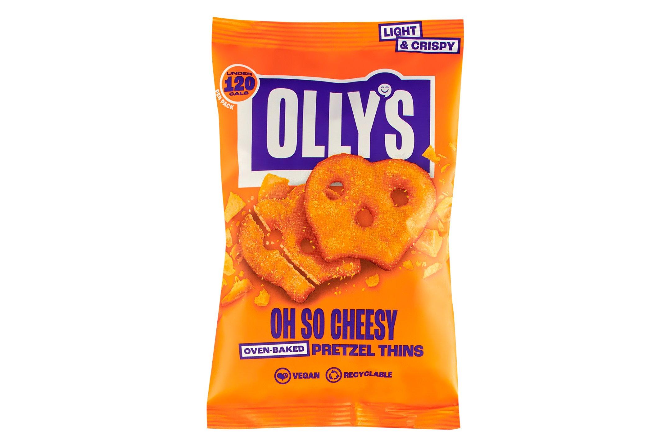 Olly's Pretzel Thins Oh So Cheesy 10 x 35g