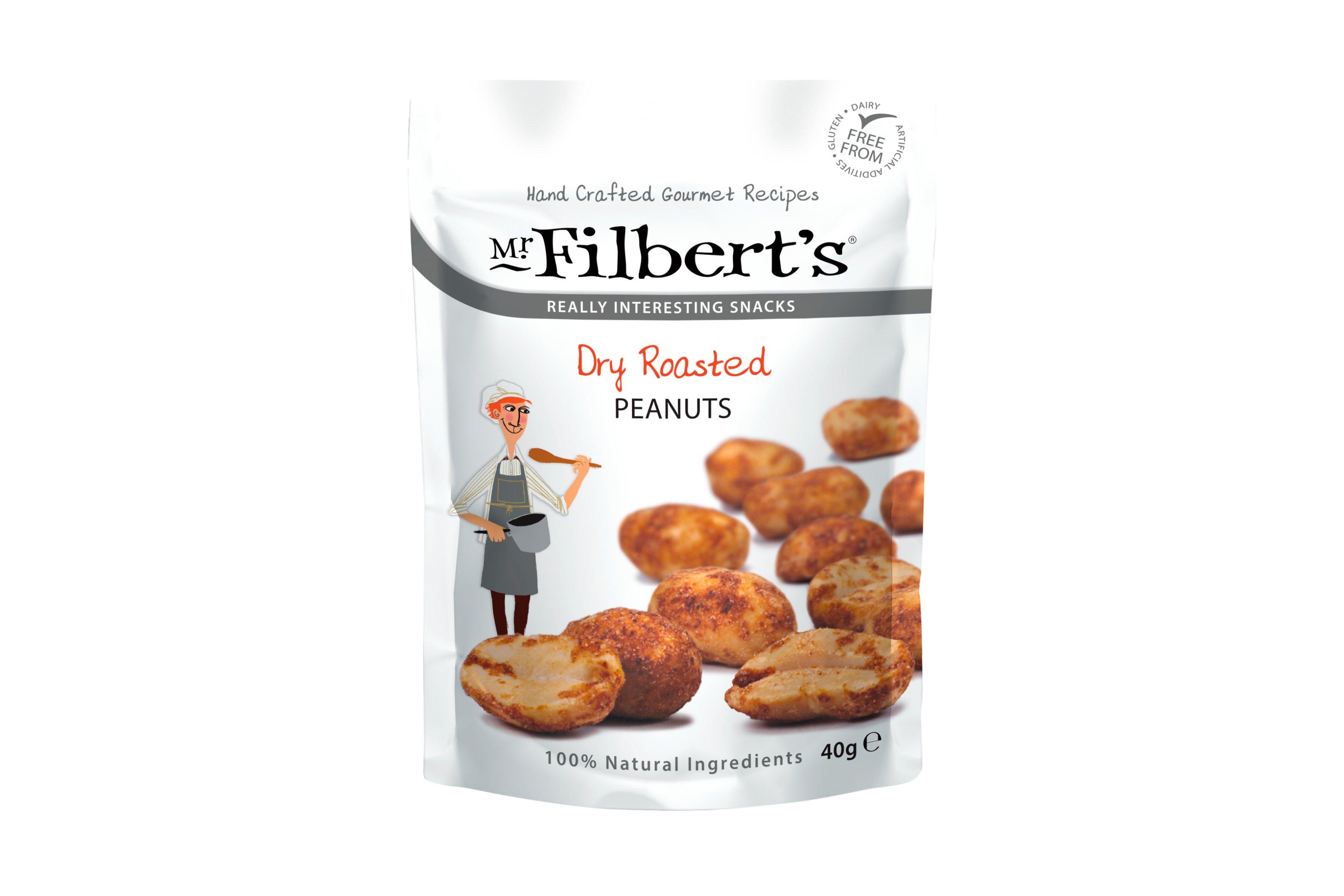 Mr Filberts Dry Roasted Peanuts 20 x 40g