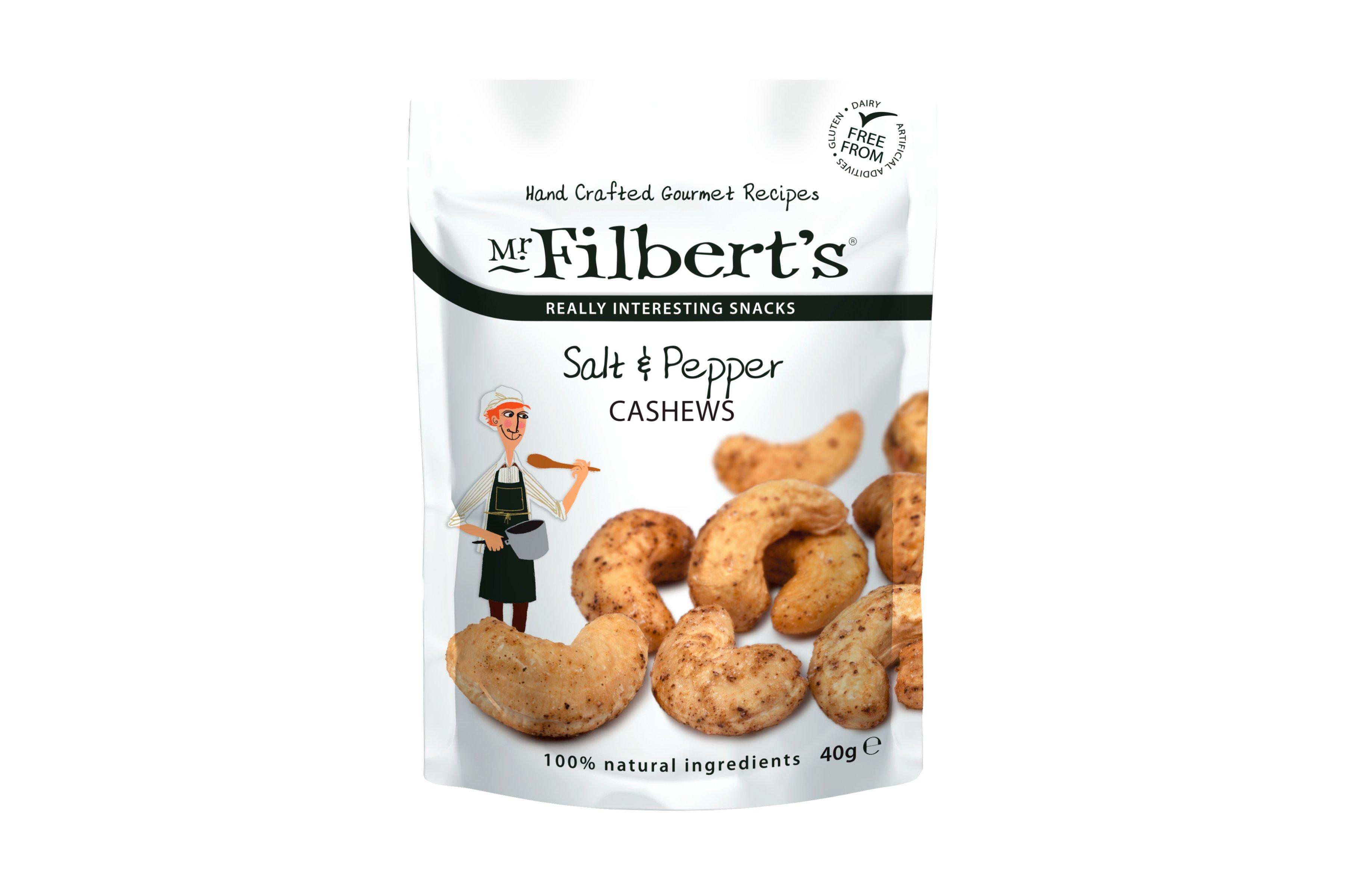 Mr Filberts Salt and Pepper Cashews 20 x 40g